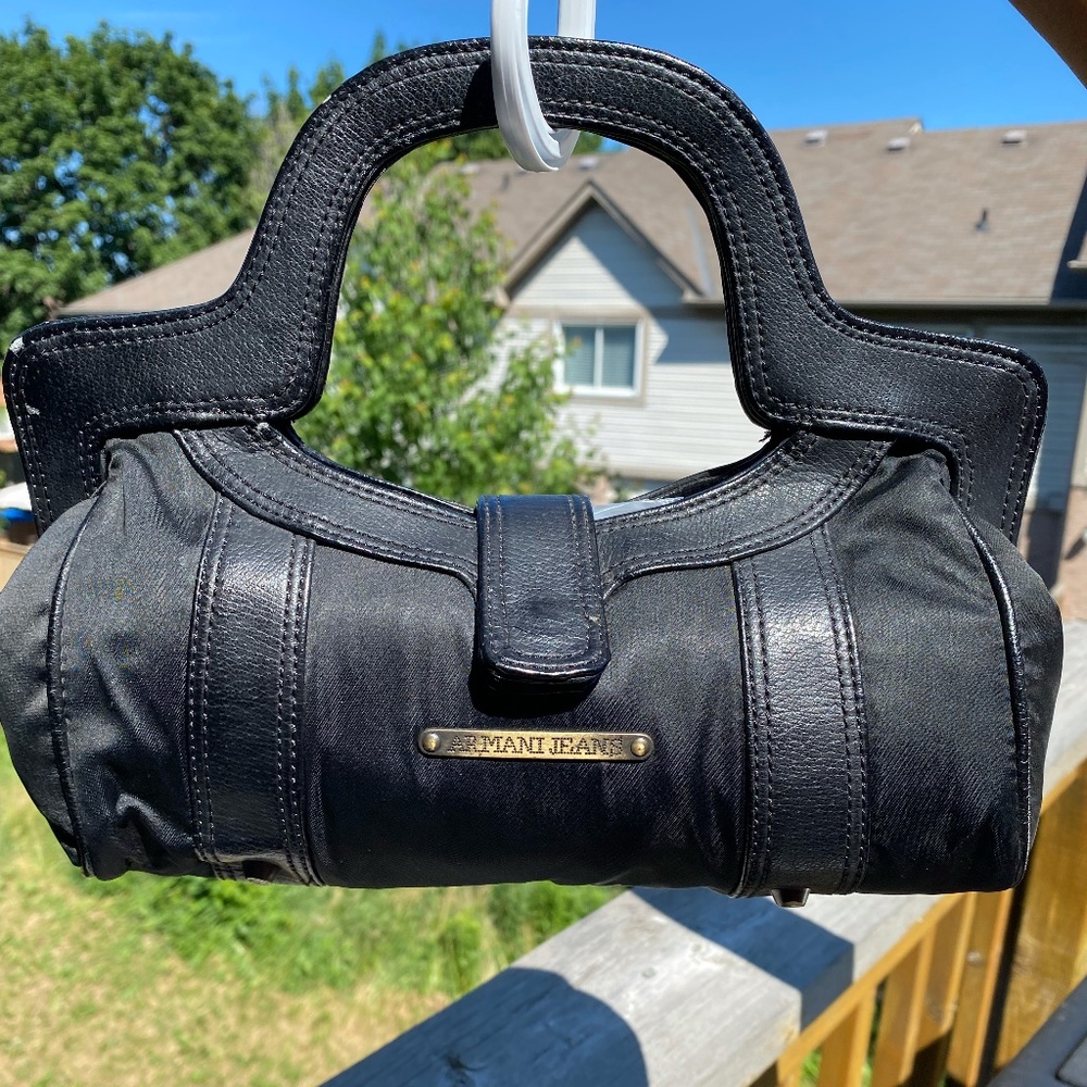 Authentic Black Armani Jeans Handbag - Small